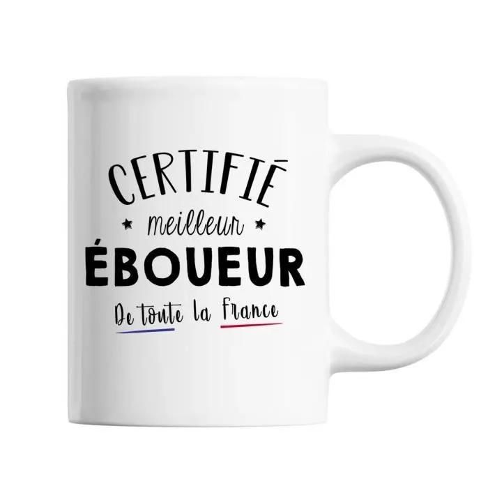Mug - Meilleur De France - Eboueur - Céramique - Blanc - 325 Ml