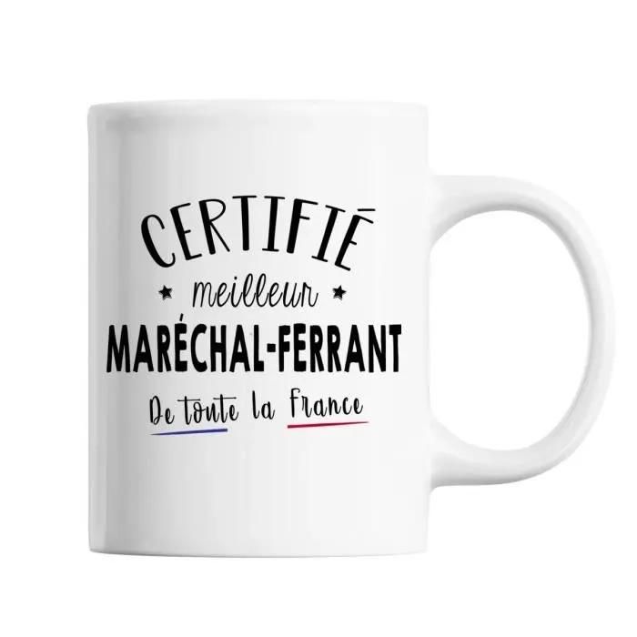 Mug - Meilleur De France - Maréchal-Ferrant - Céramique - Blanc - 325 Ml