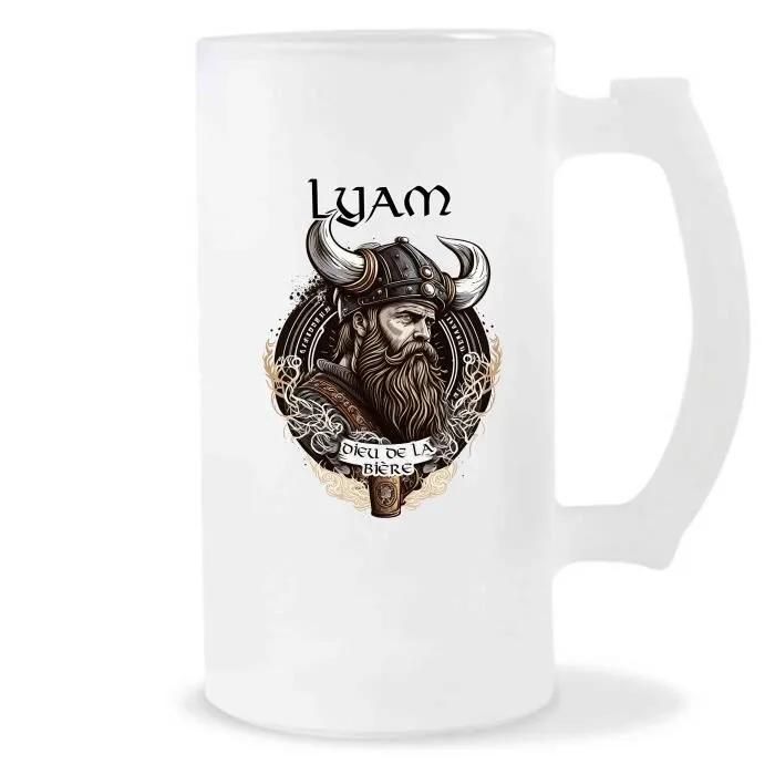 Chope De Bière Lyam Design Viking | Verre À Bière Pinte Cadeau Apéro Humour Alcool Pour Amateur De Bière