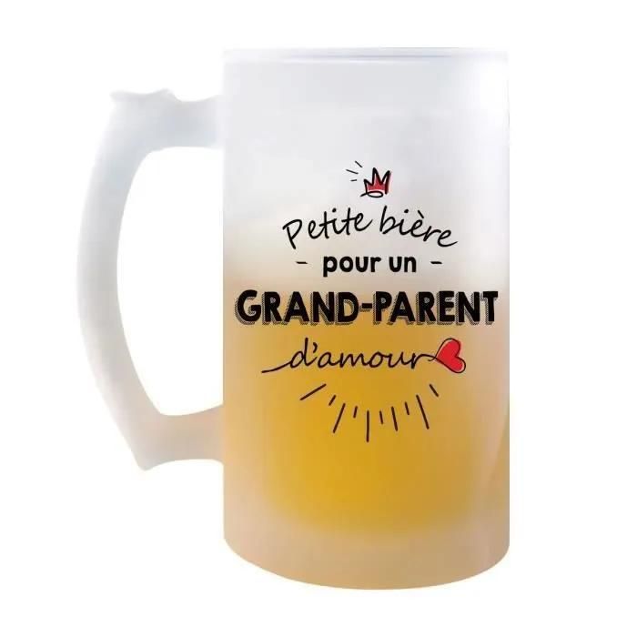 Chope De Bière Petite Pinte D'un Grands-Parent D'amour | Idée Tasse Cadeau Papi Mamie Famille Grands-Pères Grands-Mères Pinte