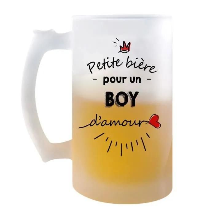 Chope De Bière Petite Pinte D'un Boy D'amour | Idée Tasse Cadeau Travail Boulot Métier Retraite Collègue Homme Pinte Cervoise