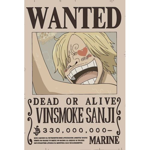 One Piece - Sanji - Neon Mural Led - 30 Cm