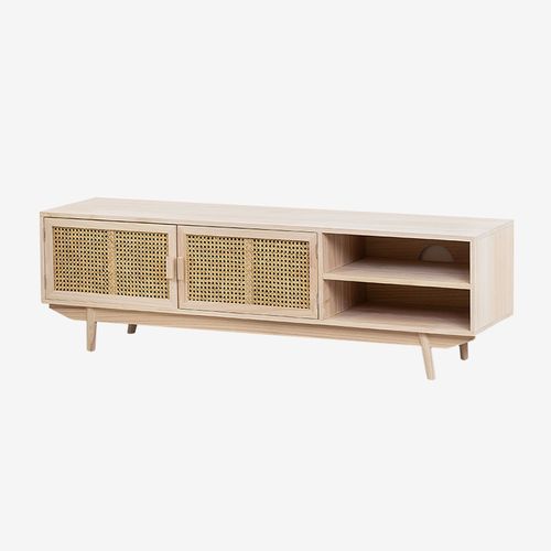Meuble Tv En Bois Ralik Marron Bois Naturel