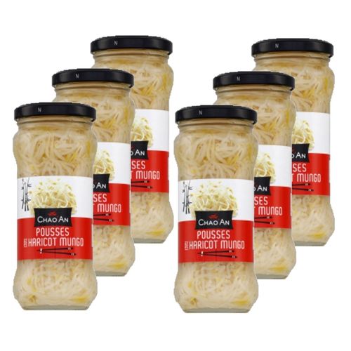 Lot 6x Pousses De Haricot Mungo - Bocal 330g