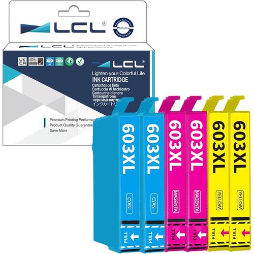 603xl Cartouche D'encre Remplacement Pour Epson 603 Xl Compatible Pour Epson Expression Home Xp-3100 Xp-4100 Xp-2100 Xp-2105 Xp-3105 Workforce Wf-2810 Wf-2830 Wf-2835 Wf-2850 (2c2m2y,6pack)