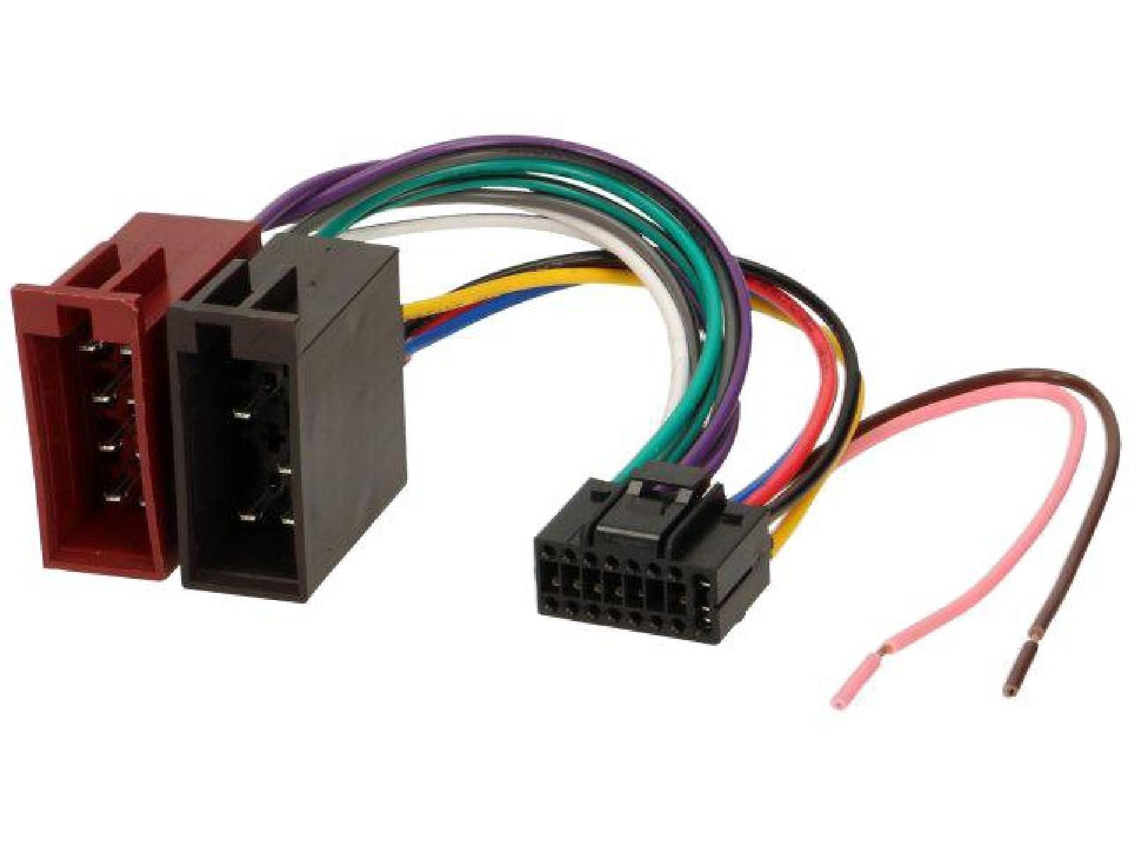 Cable able adaptateur faisceau ISO pour autoradio JVC - 16 pin connecteur