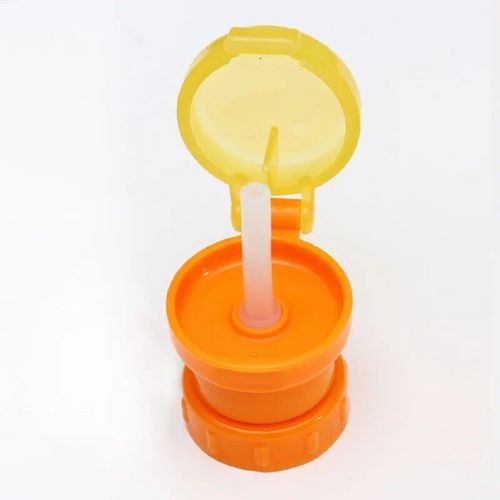 Other - Orange - Bouchon De Bouteille D'eau Pour Enfants, Anti-Déversement, Jus, Soda, Couvercle Torsadé Avec Paille, Pour Boisson Sûre, Alimentation Pour Enfants