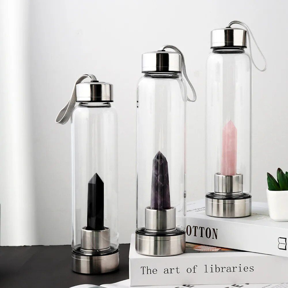 550ml - Obsidienne Rouge - Bouteille D'eau En Pierre De Clip... - 5