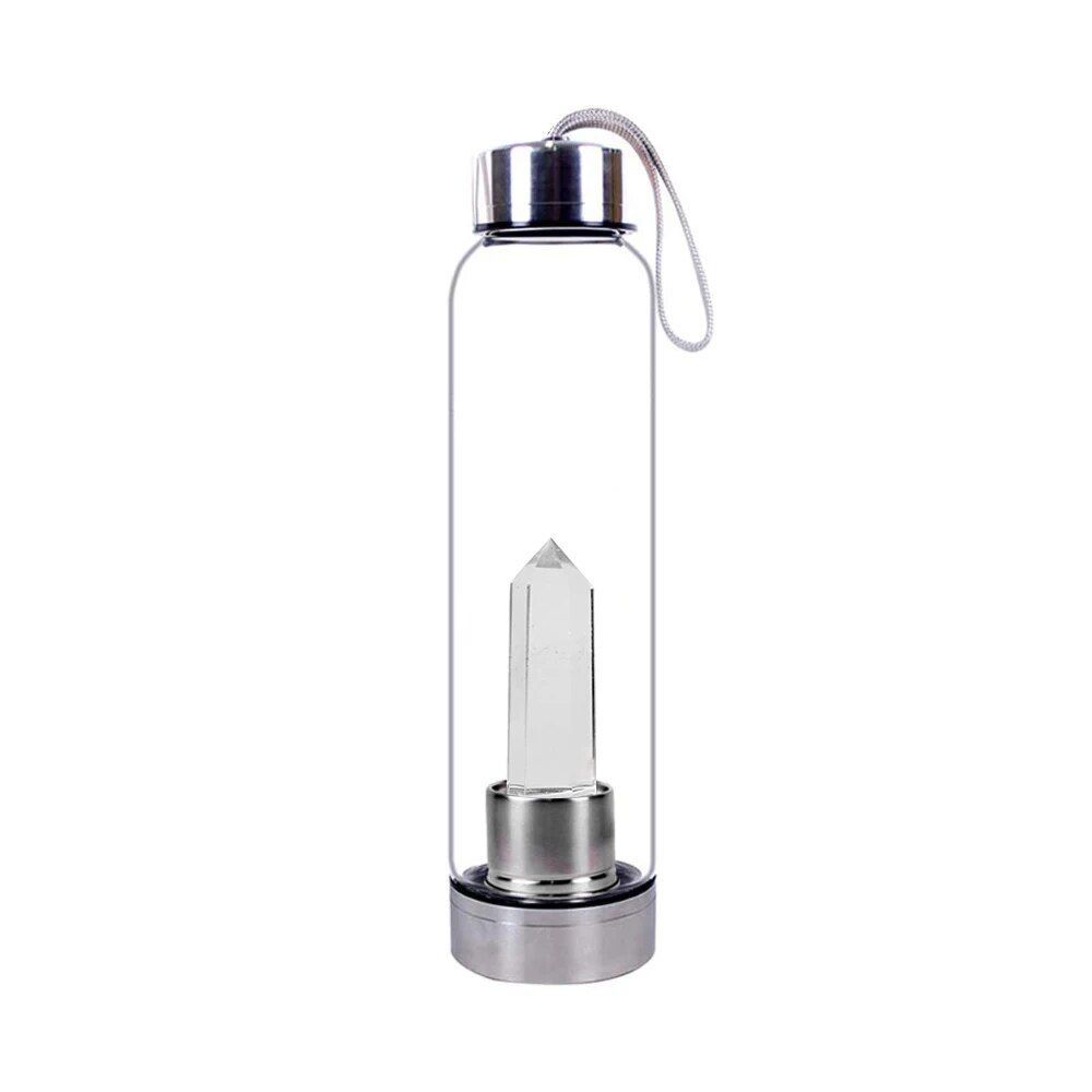 550ml - Fusion Blanche - Bouteille D'eau En Pierre De Clip N...