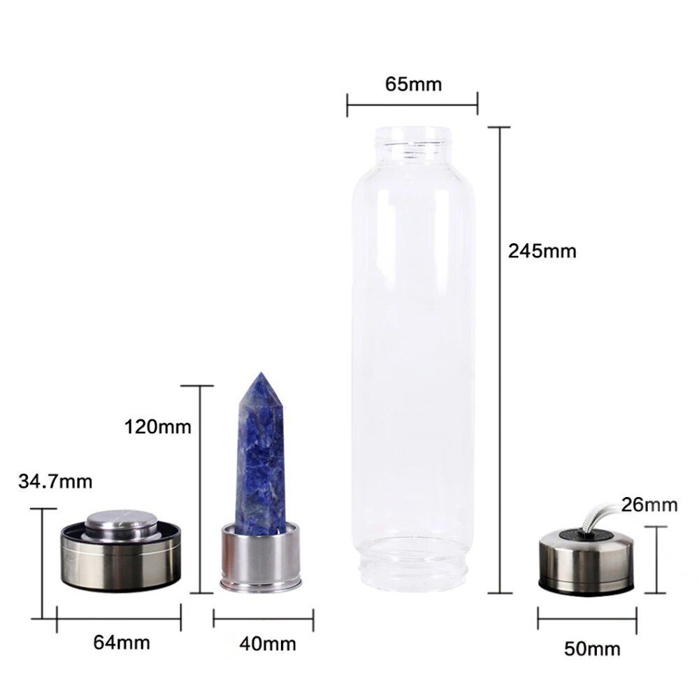 550ml - Maisse Rouge - Bouteille D'eau En Pierre De Clip Nat... - 7