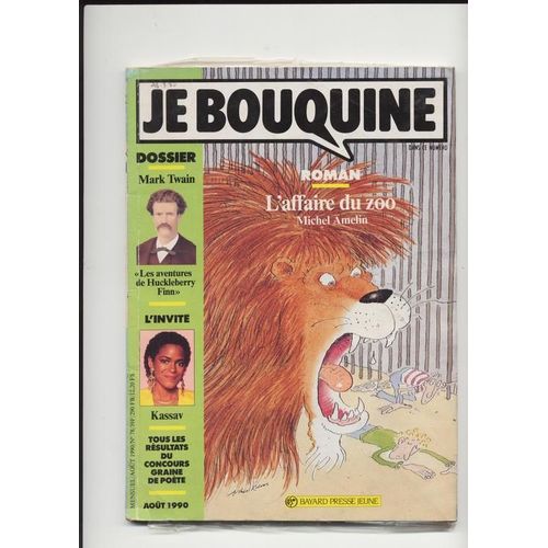 Je Bouquine N° 78 : L'affaire Du Zoo