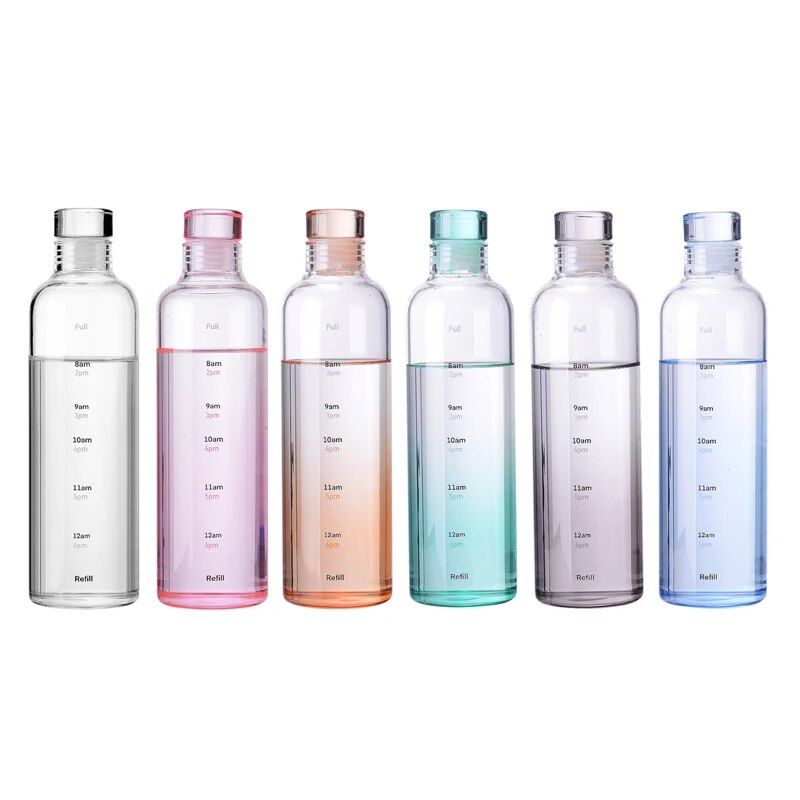 500ml - Orange - Bouteille D'eau En Verre De Grande Capacit... - 7
