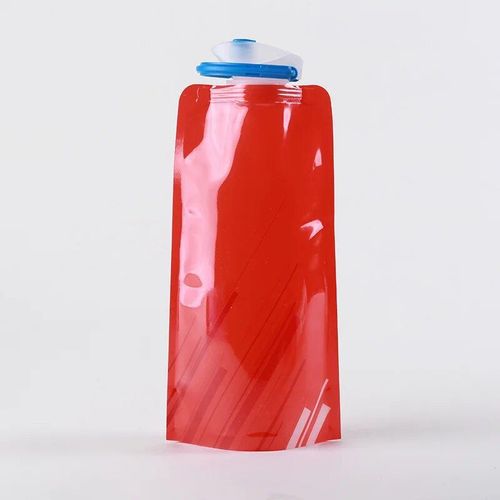 700ml - Rouge - Sac À Eau Portable Ultraléger Et Pliable 700ml, Bouteille D'eau En Poudre, Fournitures De Sport En Plein Air, Randonnée, Course À Pied, D'extraction Souple