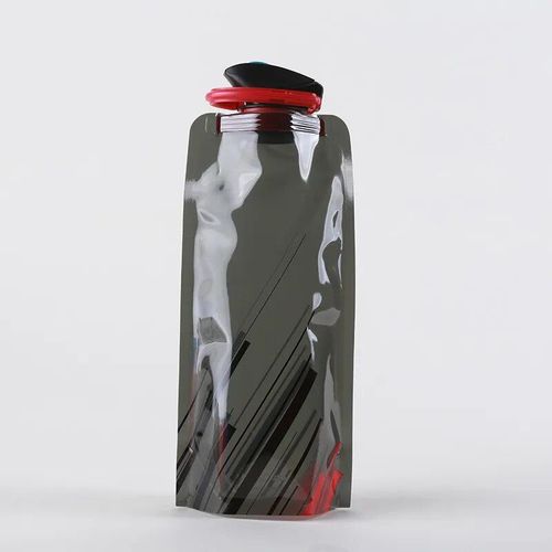 700ml - Noir - Sac À Eau Portable Ultraléger Et Pliable 700ml, Bouteille D'eau En Poudre, Fournitures De Sport En Plein Air, Randonnée, Course À Pied, D'extraction Souple