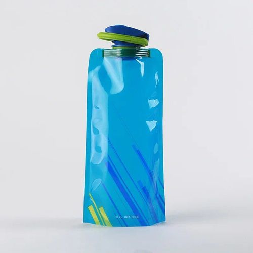 700ml - Bleu - Sac À Eau Portable Ultraléger Et Pliable 700ml, Bouteille D'eau En Poudre, Fournitures De Sport En Plein Air, Randonnée, Course À Pied, D'extraction Souple