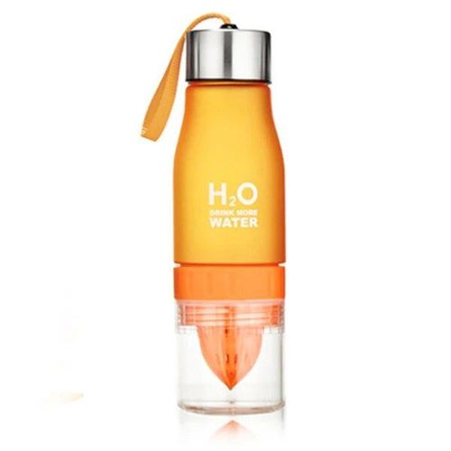 Orange - Bouteille D'eau En Plastique Pour Enfants, Infuseur 650ml, Infuseur, Infuseur, Infuseur, Infuseur, Bouteille De Sport En Plein Air, Infuseur, Bouteille De Jus De Citron, Bouilloire Portable