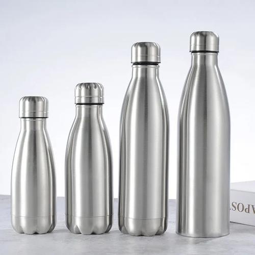 1000ml - Acier Inoxydable - Botellas Para Agua Acero Inoxidable Bouteille Inox Portable En Acier Inoxydable Bouteille D'eau Gymnase Sport Flacon À Vide Simple Paroi En Acier Bouteilles Bouteille Inox