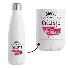 Bouteille isotherme merci Cycliste géniale Gourde Réutilisable