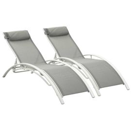 Bain De Soleil En Aluminium Beauty - Phoenix - Gris - Lot De 2