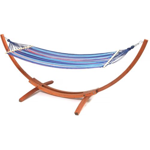 Hamac Bois Avec Toile En Coton Dallas - 3 M - Bleu Mélangé