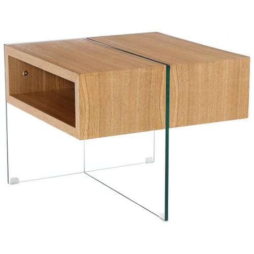Table Basse Venezia - 60 X 60 X 50 Cm - Finition Chêne
