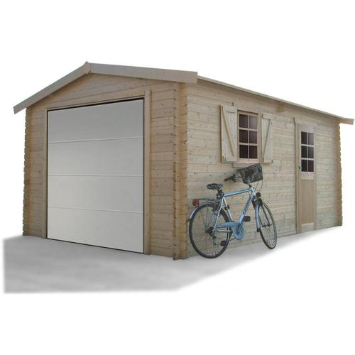 Garage Bois - 19.26 M² - 2.58 X 5.38 X 2.53 M - 40 Mm