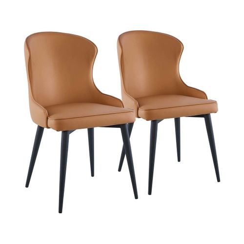 Lot De 2 Chaises "Tina" - Marron