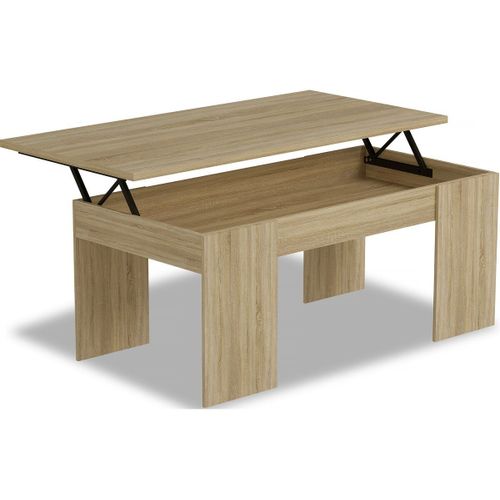 Table Basse "Diana" - 102 X 50 X 43 Cm - Chêne