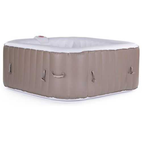 SPA GONFLABLE MONAC EN PVC - 6 PLACES - TAUPE/CREME