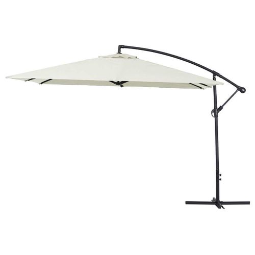 Parasol Jardin Déporté Alu "Ilios 3" - Carré - 3 X3 M - Ecru