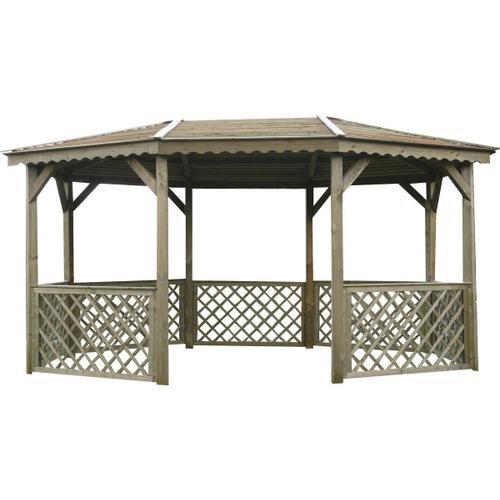 Kiosque En Bois "Pavilion" - 11.49 M² - 4.28 X 3.16 X 2.77 M - 16 Mm