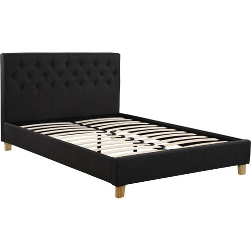Lit Double "Emmy" - 140 X 190 Cm - Gris