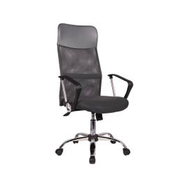 Chaise fauteuil de bureau à roulettes en tissu gris hauteur réglable  bur10113 - Conforama