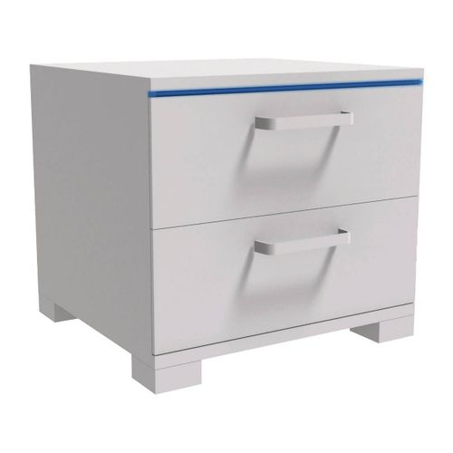 Chevet Led Karina - 41 X 38 X 39 Cm - Blanc