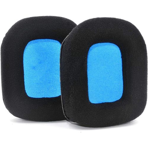 Coussinets de rechange en velours et mousse souple compatibles avec casque Logitech Astro A20(Bleu)