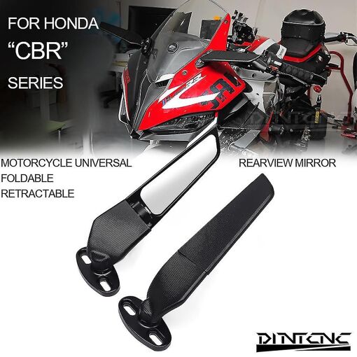 Rétroviseur De Moto CNC à Aile Fixe - Compatible Honda CBR600RR, CBR1000RR, CBR250RR, CBR 650R - Aluminium