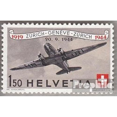 Suisse 438 (Édition Complète) Oblitéré 1944 Courrier Par Avion