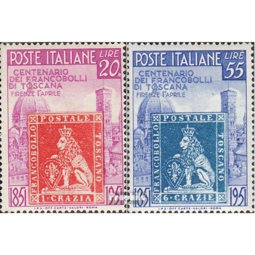 Italie 826-827 (Édition Complète) Neuf 1951 Toscane