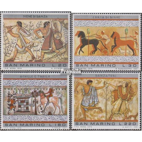 San Marin 1083-1086 (Complète Edition) Neuf Avec Gomme Originale 1974 Etruskische Peinture
