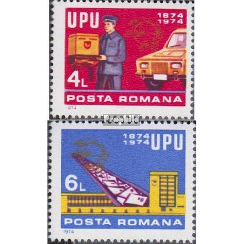 Roumanie 3200-3201 (Complète Edition) Neuf Avec Gomme Originale 1974 100 Années Upu