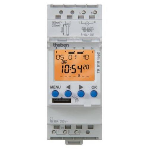 theben tr610top224v | interrupteur horaire digital 24h 7j 2 modules 12 a 24v uc