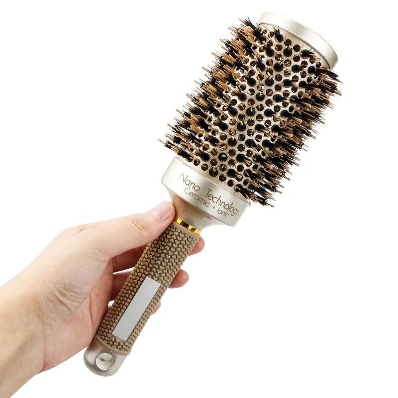 Brosse Ronde Thermique - Brosse À Cheveux Démêlante, Peigne De Massage Pour Poux, Pour Salon De Coiffure, Magique, Pour Femmes, 2019 