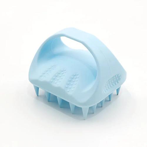 Bébé Bleu - Brosse Carrée Multifonctionnelle En Silicone, Soins Capillaires Et Shampoing, Massage Du Cuir Chevelu Et Livres, Douche Et Shampooing Ménagers 