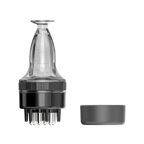 Noir - Mini Peigne Applicateur De Cuir Chevelu, Outil De Soin Du Cuir Chevelu, Massage Portable, Huile Essentielle, Masseur De Guidage Liquide, Anti-Chute De Cheveux, 1 Pièce 