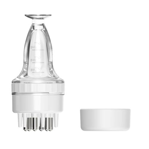 Blanc - Mini Peigne Applicateur De Cuir Chevelu, Outil De Soin Du Cuir Chevelu, Massage Portable, Huile Essentielle, Masseur De Guidage Liquide, Anti-Chute De Cheveux, 1 Pièce 