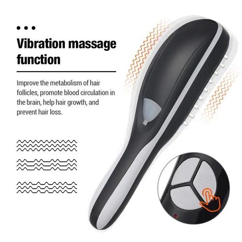Vert - Peigne De Massage Électrique Sans Fil À Rayons Infrarouges, 3 En 1, Soin De La Croissance Des Cheveux, Follicule, Anti-Dense, Anti-Chute De Cheveux, Masseur De Tête 