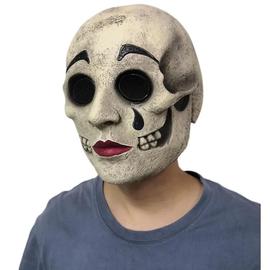 Masque d'halloween avec sourire d'horreur, masque de démon aux yeux blancs,  2021