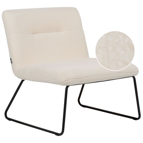 Fauteuil Cotulla Bouclé Blanc