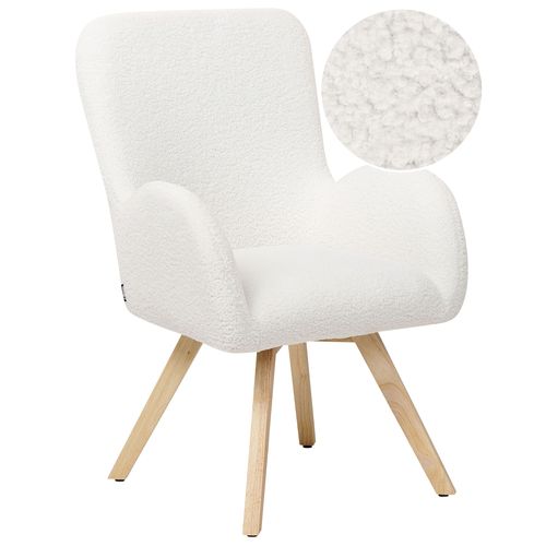 Fauteuil Bjarn Bouclé Blanc