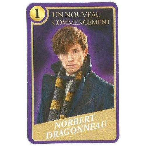 Carte Harry Potter - Moments Magiques - 1 - Un Nouveau Commencement - Norbert Dragonneau - Magasin U 2023